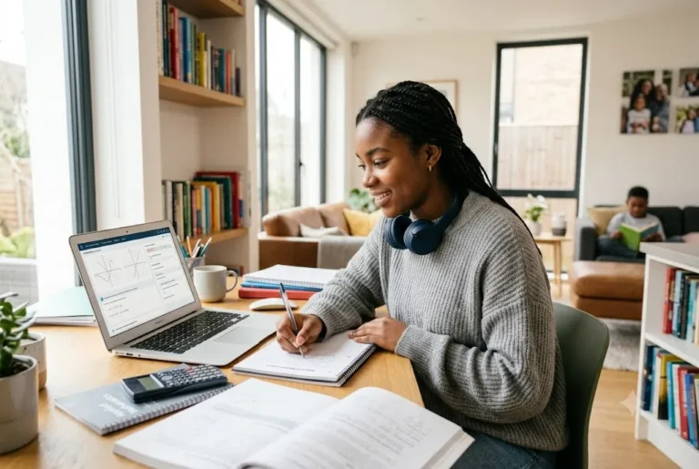 Mathletics Login and Password: A Complete Guide for Students, Parents and Schools Student accessing a mathematics learning platform on a laptop in a modern study environment