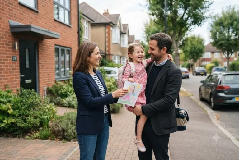 Parents practising co parenting after separation while supporting their child in the UK