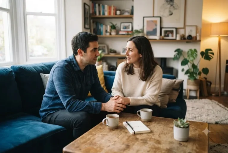 Marital Issues: Understanding Common Challenges and How to Resolve Them Couple discussing marital issues while working together to strengthen their marriage