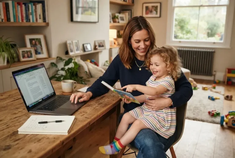 Parent working from home while using parental leave in the UK