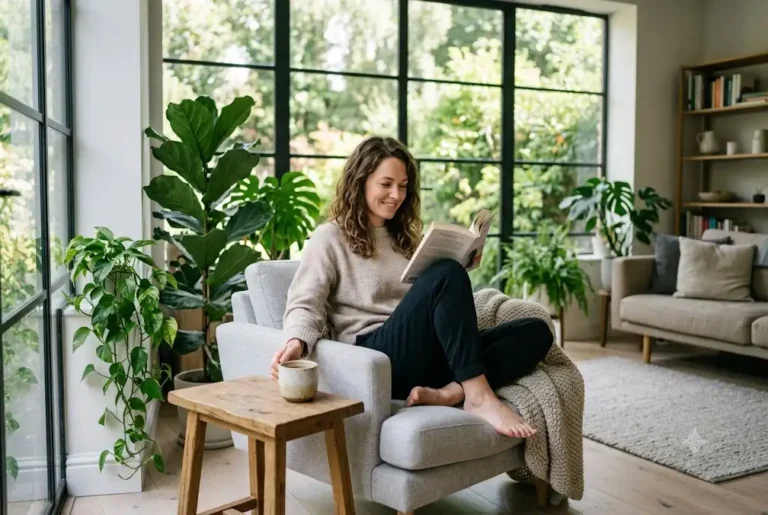 Casual Lifestyle: Simple Habits for Modern Everyday Living Person enjoying a casual lifestyle in a comfortable modern home