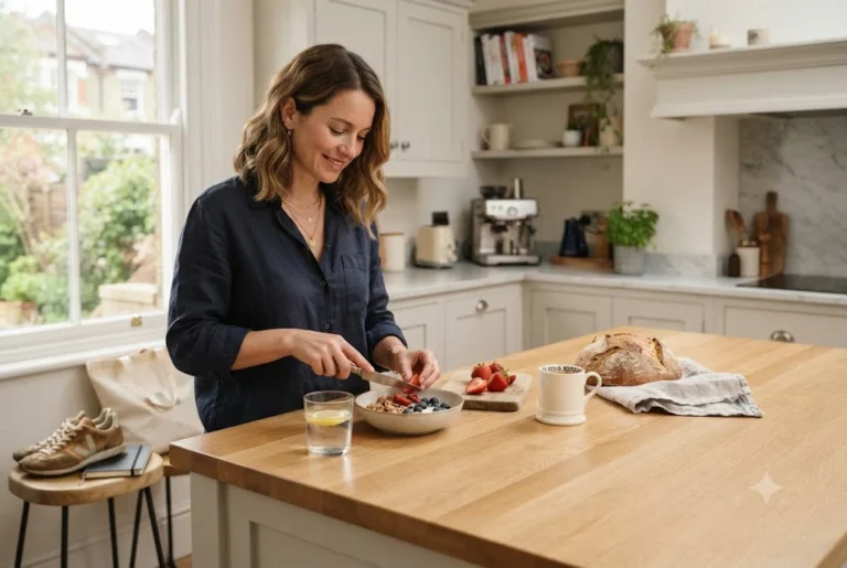 Healthy Habits: Simple Daily Routines for Better Living Healthy habits including balanced food, daily movement and an organised morning routine