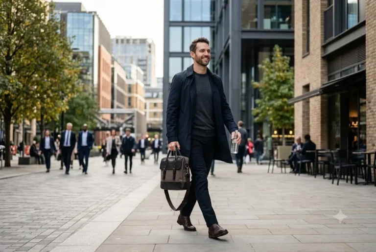 Modern Men’s Lifestyle: Healthy Habits for Everyday Success Confident man representing the modern men's lifestyle in a contemporary urban setting