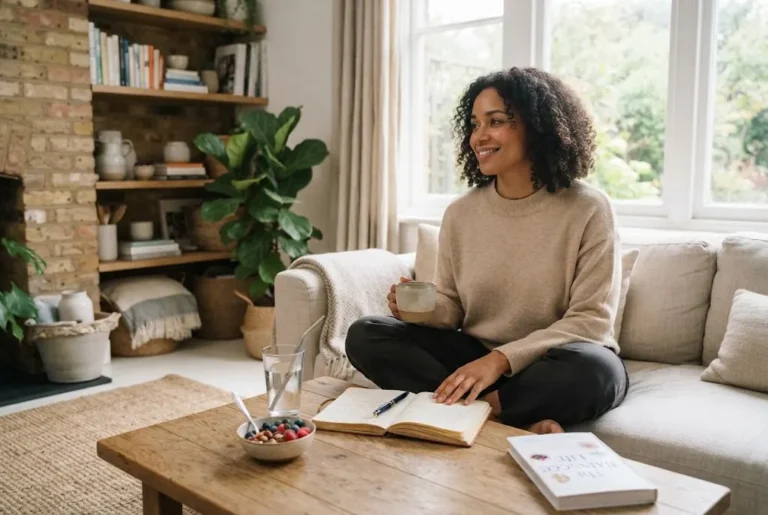 Wellbeing represented through a balanced healthy lifestyle