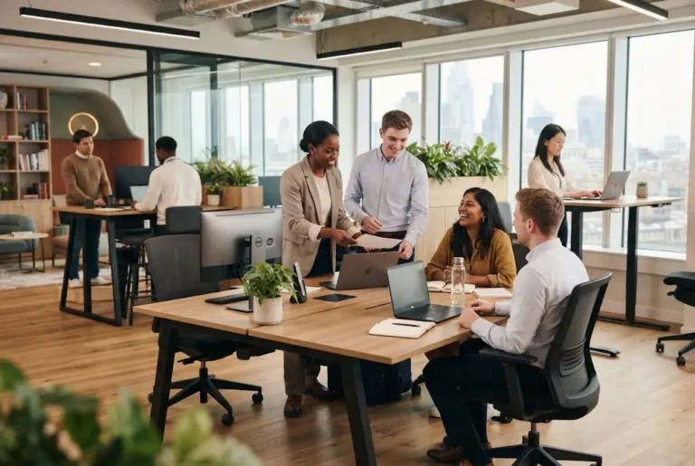 Workplace wellbeing in a healthy and supportive UK office environment