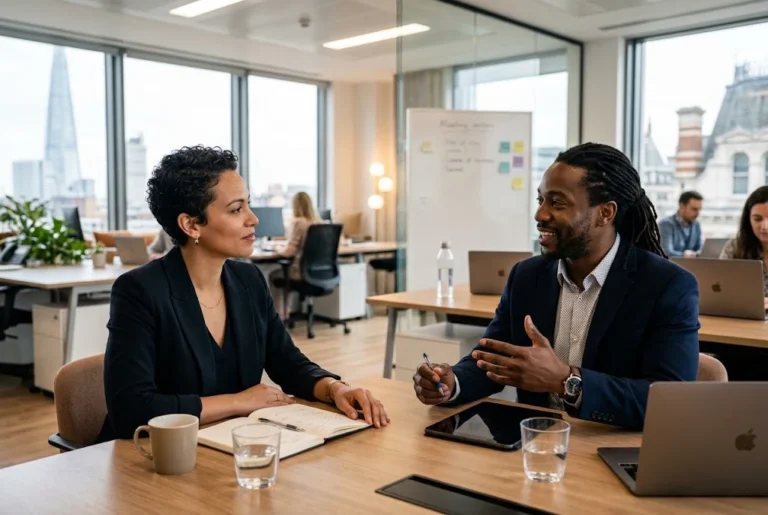 Communication skills demonstrated through effective workplace conversation
