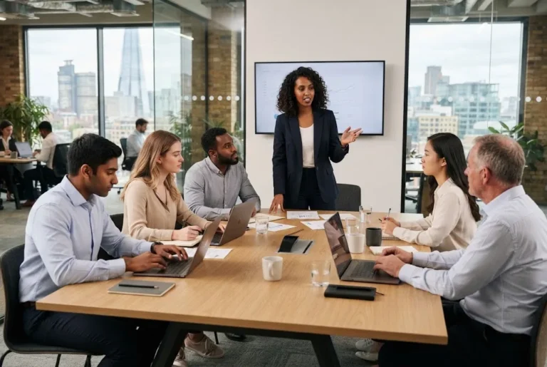 Workplace Communication Skills: A Practical Guide Workplace communication skills during a professional team discussion